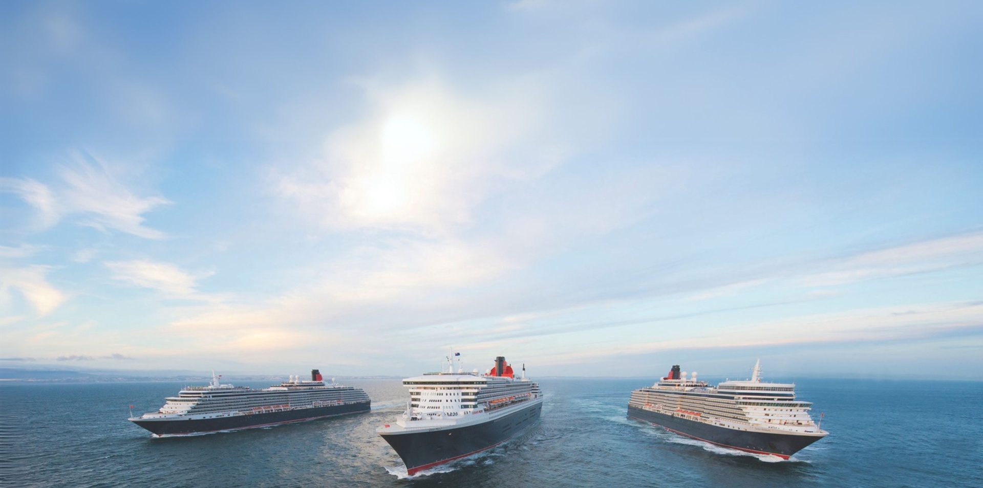 Three Queens of Cunard Voyage